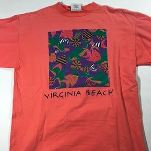 Vintage 1992 Virginia Beach Fish T Shirt